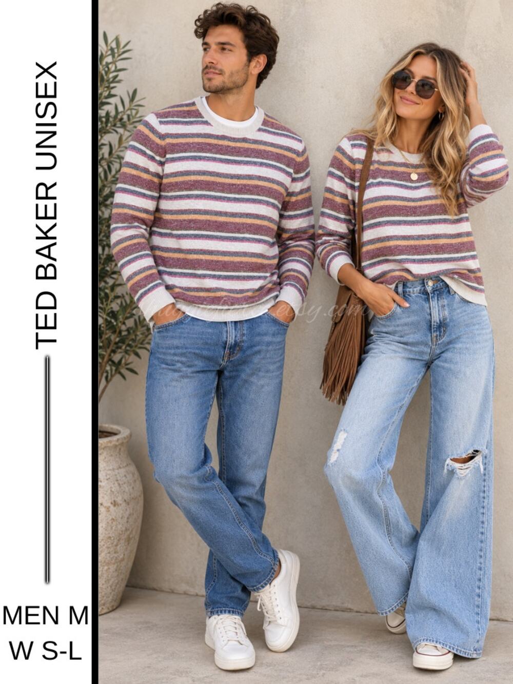MSRP: $198 ✨ Ted Baker London Stripe Knit Sweater – Men’s M / Women’s up to L ✨